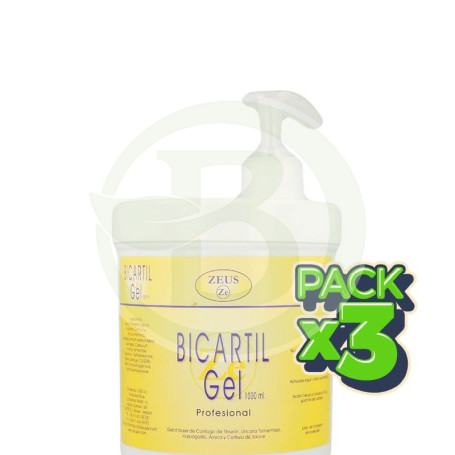 Pack 3x Bicartil Gel 1000Ml Zeus