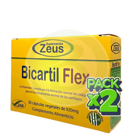 Pack 2x Bicartil Flex 30 Capsulas Zeus