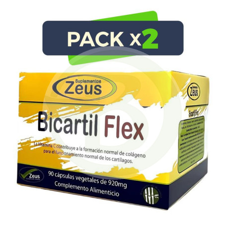 Pack 2x Bicartil Flex 90 Cápsulas Vegetales Zeus