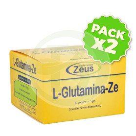 Pack 2x L-Glutamina-Ze 30 Sobres Zeus