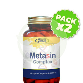 Pack 2x Metasin Complex 60 Cápsulas Vegetales Zeus