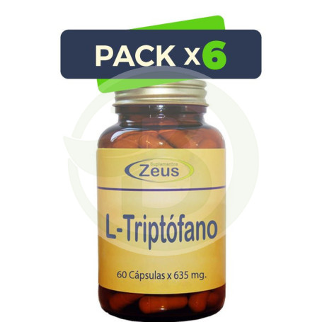 Pack 6x L-Triptófano 60 Cápsulas Zeus