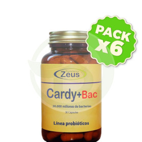 Pack 6x Cardy + Bac 30 Cápsulas Zeus
