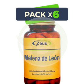 Pack 6x Melena De Leon 180 Capsulas Zeus