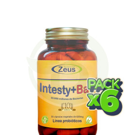 Pack 6x Intesty+Bac 30 Capsulas Zeus