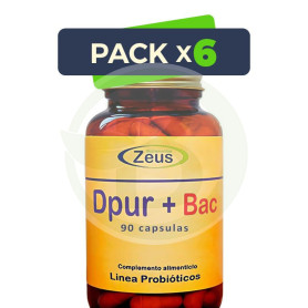 Pack 6x Dpur+Bac 90 Cápsulas Zeus