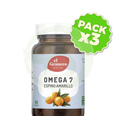 Pack 3x Omega 7 Espinheiro Amarelo 60 Pérolas Granero