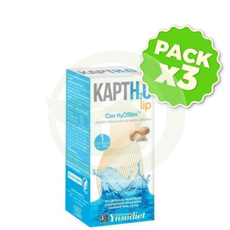 Pack 3x KaptH2O Lip 30 Cápsulas Ynsadiet