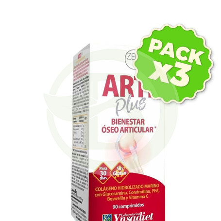 Pack 3x Zentrum Artiplus 90 Comprimidos Ynsadiet