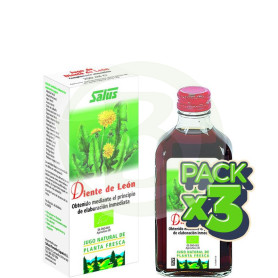 Pack 3x Jugo de Diente de León 200Ml. Salus