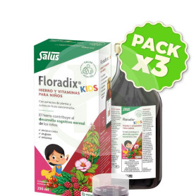 Pack 3x Floradix Kids 250 Ml Salus