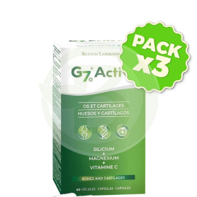 Pack 3x G7 Activ+ 60 Cápsulas Silicium