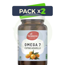 Pack 2x Omega 7 Espino Amarillo 60 Perlas Granero