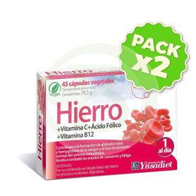 Pack 2x Zentrum Hierro 45 Cápsulas Ynsadiet