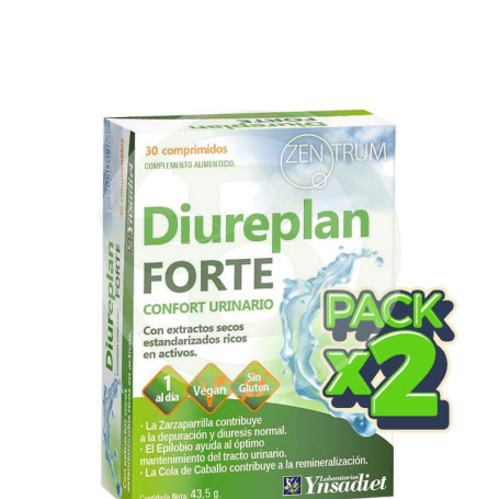 Pack 2x Diureplan Forte 30 Comprimidos Ynsadiet