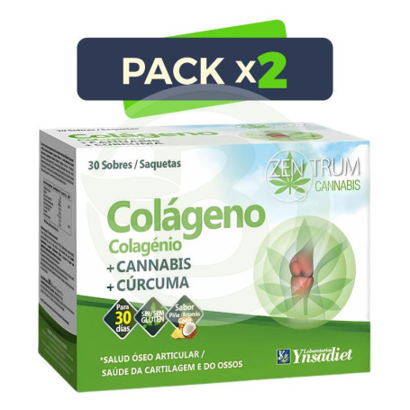 Pack 2x Colageno Articular Cannabis 30 Sobres Ynsadiet
