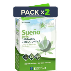 Pack 2x Sueño con Cannabis 30 Capsulas Vegetales Ynsadiet