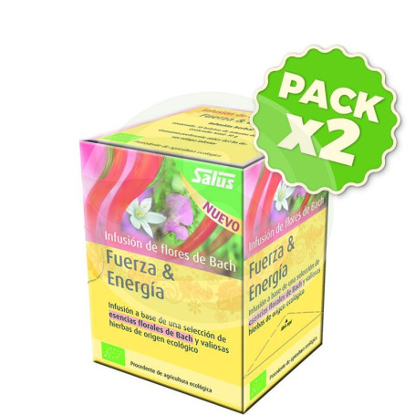 Pack 2x Infusión Flores de Bach Fuerza y Energía Salus