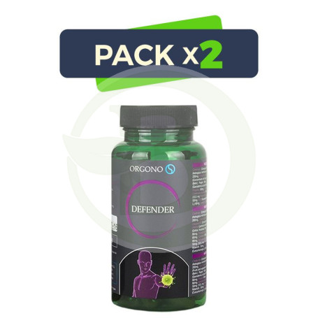 Pack 2x Orgono Defender 60 Cápsulas Silicium