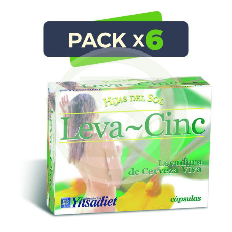 Pack 6x Levacinc 60 Cápsulas Hijas del Sol