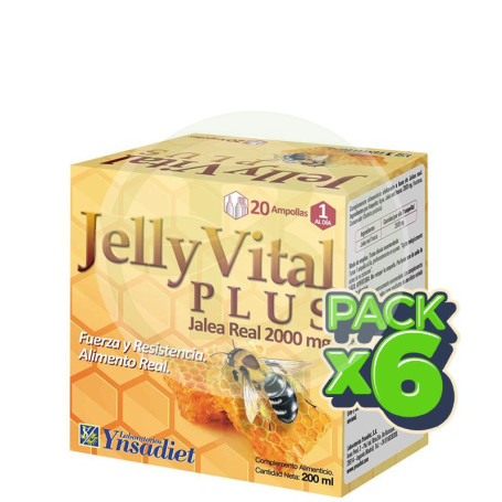Pack 6x Jelly Vital Plus 2Gr. 20 Ampollas Ynsadiet