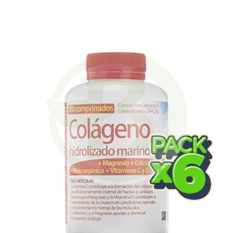 Pack 6x Zentrum Colágeno Hidrolizado 300 Comprimidos Ynsadiet