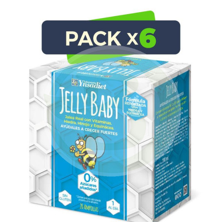 Pack 6x Jelly Baby 0% Azucar Caja De 20 Ampollas Ynsadiet