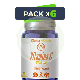 Pack 6x Vitamina C 1000 Mg 60 Comprimidos Ynsadiet