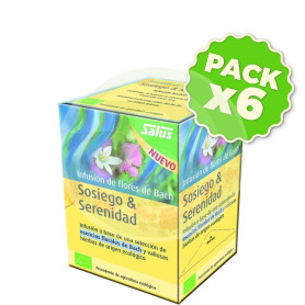 Pack 6x Infusión Flores de Bach Sosiego y Serenidad Salus