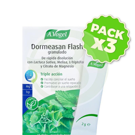 Pack 3x Dormeasan Flash 14 Sticks A. Vogel (Bioforce)