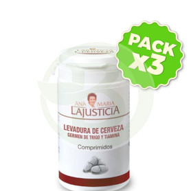 Pack 3x Levadura de Cerveza y Germen de Trigo 80 Comprimidos Ana Mª Laju