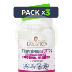 Pack 3x Triptófano Plus com Ashwagandha 60 Comp. Ana María Lajusticia