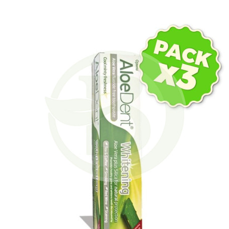 Pack 3x Dentífrico Blanqueador con Aloe Vera Evicro
