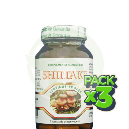 Pack 3x Shiitake Golden Green 120 Cápsulas