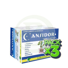 Pack 3x Ansidor 60 Capsulas Golden Green