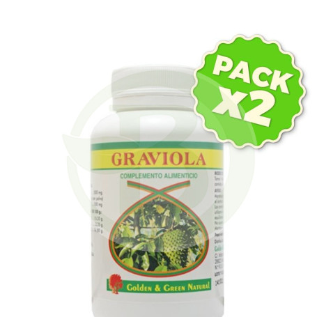 Pack 2x Graviola 90 Cápsulas Golden Green