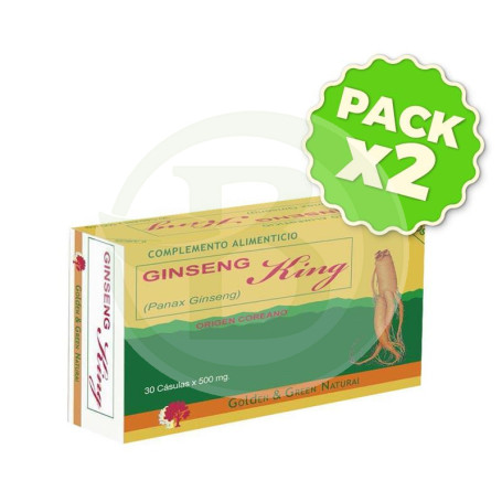 Pack 2x Ginseng King Golden Green 30 Cápsulas