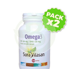 Pack 2x Omega 3 1.200Mg. 120 Pérolas Sura Vitasan