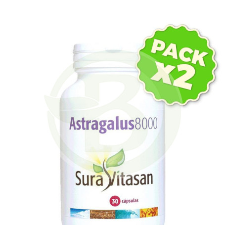 Pack 2x Astrágalus 8000 30 Cápsulas Sura Vitasan