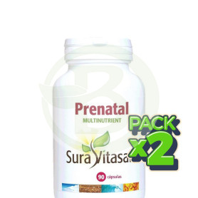 Pack 2x Prenatal Multinutrient 90 Cápsulas Sura Vitasan