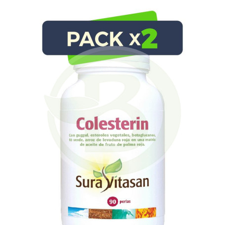 Pack 2x Colesterin 90 Perlas Sura Vitasan