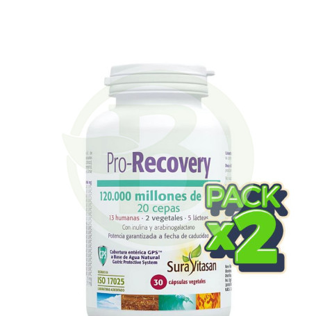 Pack 2x Pro-Recovery 30 Cápsulas Sura Vitasan