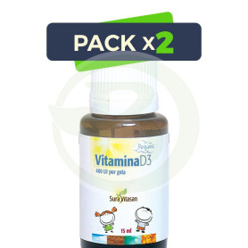 Pack 2x Vitamina D3 Peques 15Ml. Sura Vitasan