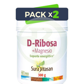 Pack 2x D-Ribosa + Magnesio 300Gr Sura Vitasan