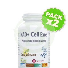 Pack 2x Nad+ Cell Excel 60 Cápsulas Sura Vitasan