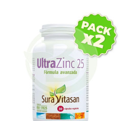 Pack 2x Ultra Zinc 25 30 Cápsulas Sura Vitasan