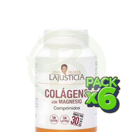 Pack 6x Colágeno con Magnesio 180 comprimidos Ana María Lajusticia