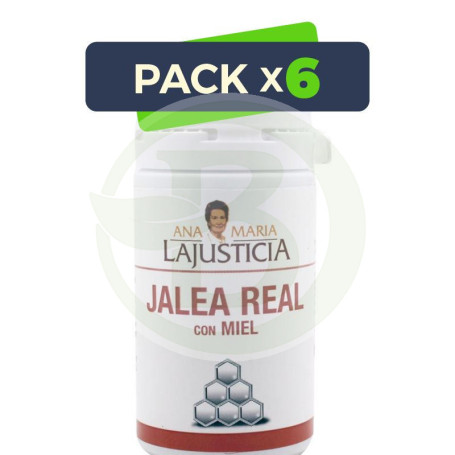 Pack 6x Jalea Real con Miel 135Gr. Ana Maria Lajusticia