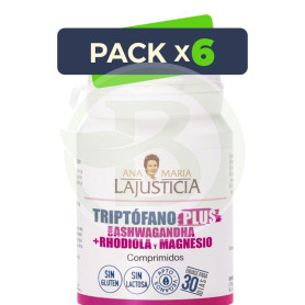 Pack 6x Triptófano Plus con Ashwagandha 60 Comp. Ana María Lajusticia