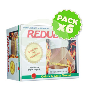 Pack 6x Redulain Golden Green 90 Cápsulas